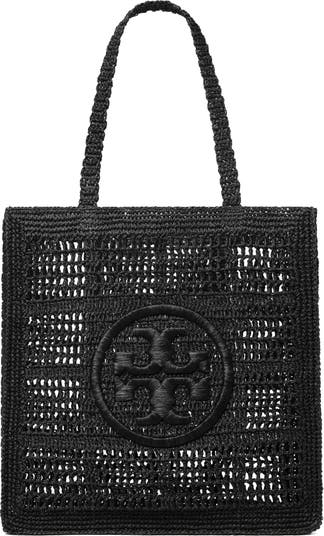 Tory burch ella online tote black tea rose