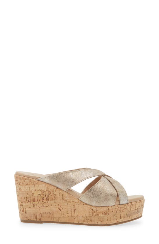 Cordani Devon Platform Wedge Sandal In Granito Corda