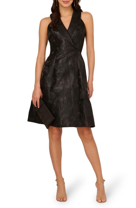 Adrianna papell metallic jacquard sheath clearance dress