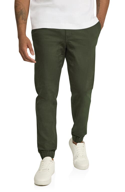 Shop Johnny Bigg Comfort Stretch Cotton Knit Joggers In Dark Olive