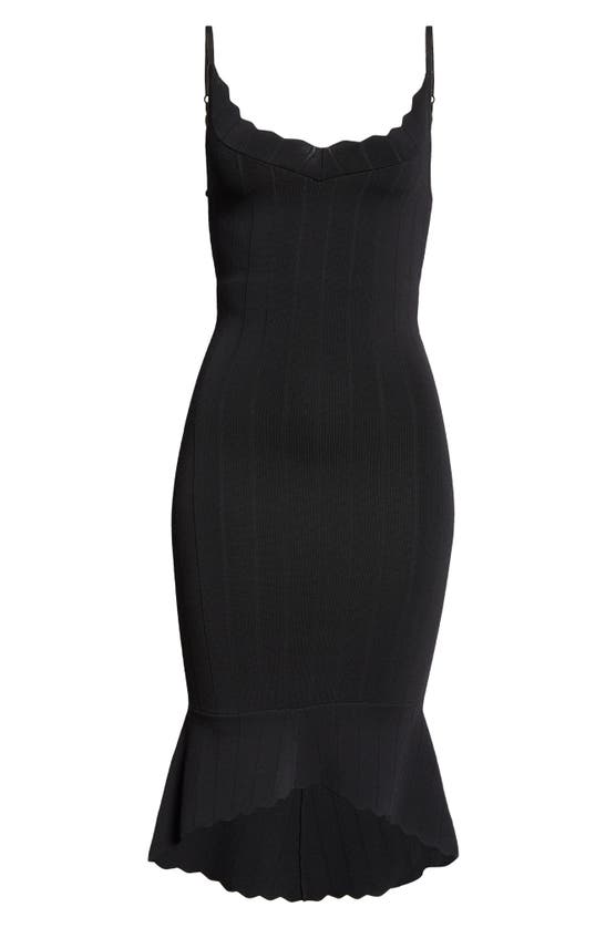 Shop L Agence L'agence Asa High-low Cocktail Sweater Dress In Black