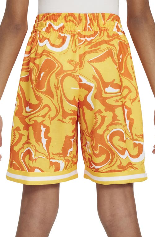 Shop Nike Kids' Dna Athletic Shorts In University Gold/orange/white