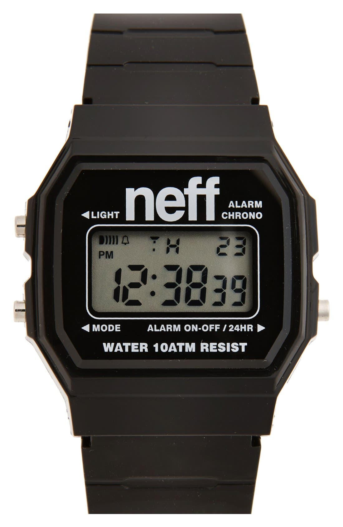 Neff 'Flava XL' Digital Watch, 38mm x 27mm Nordstrom