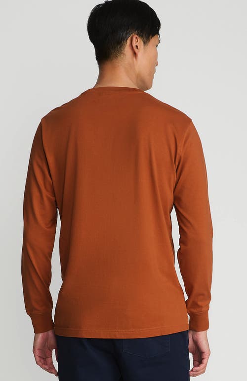 Shop Lands' End Super-t Long Sleeve T-shirt In Fresh Cinnamon