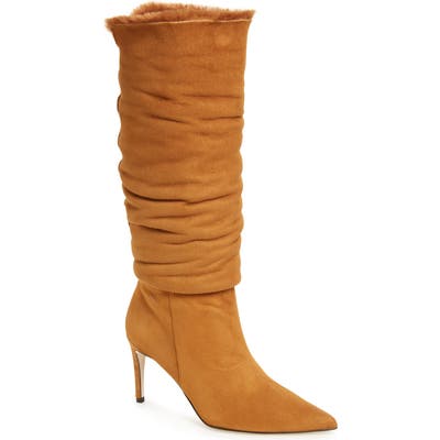 Alexandre Birman Genuine Shearling Boot, Brown