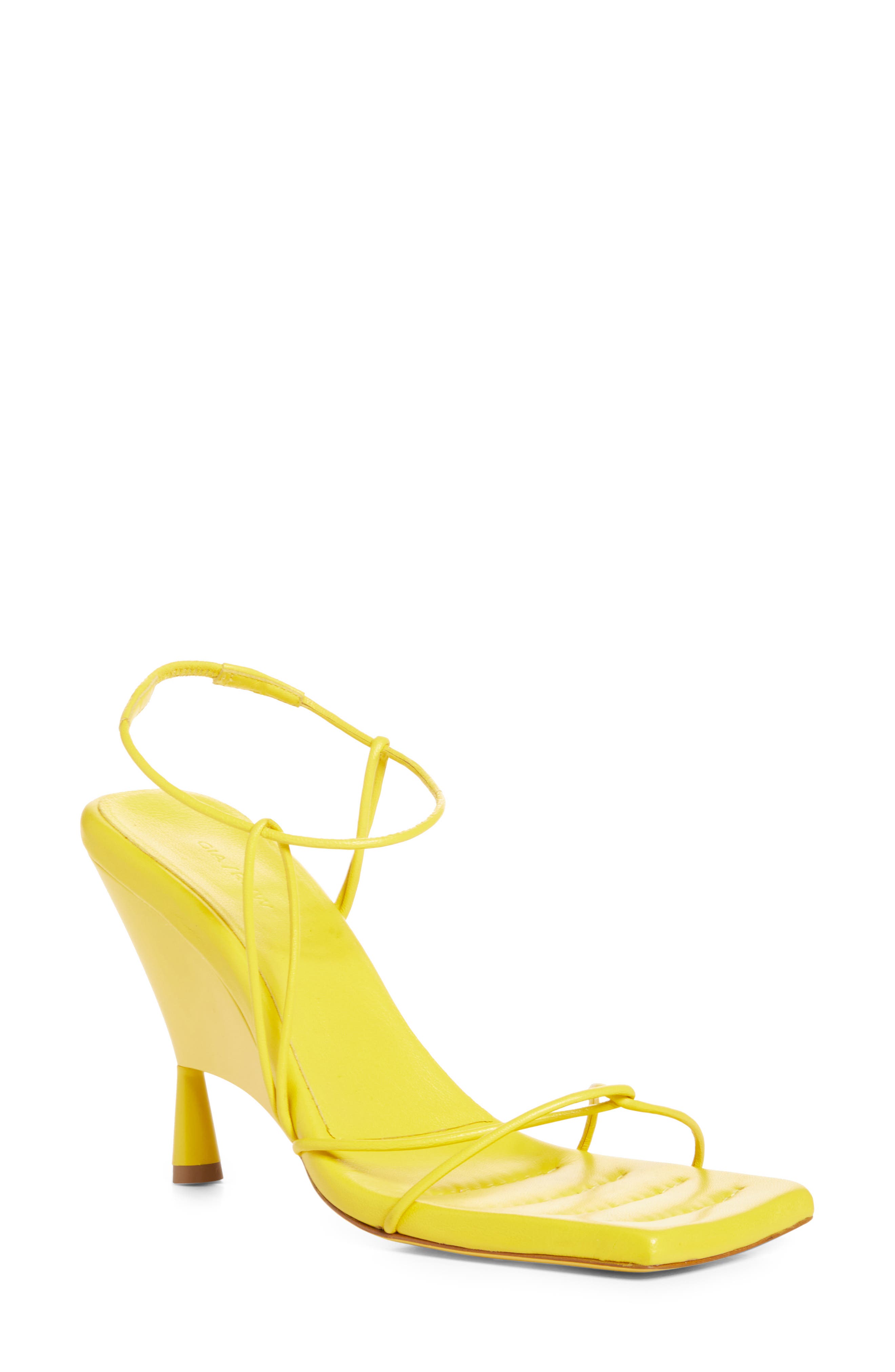 Women's Yellow Designer Shoes: Heels 