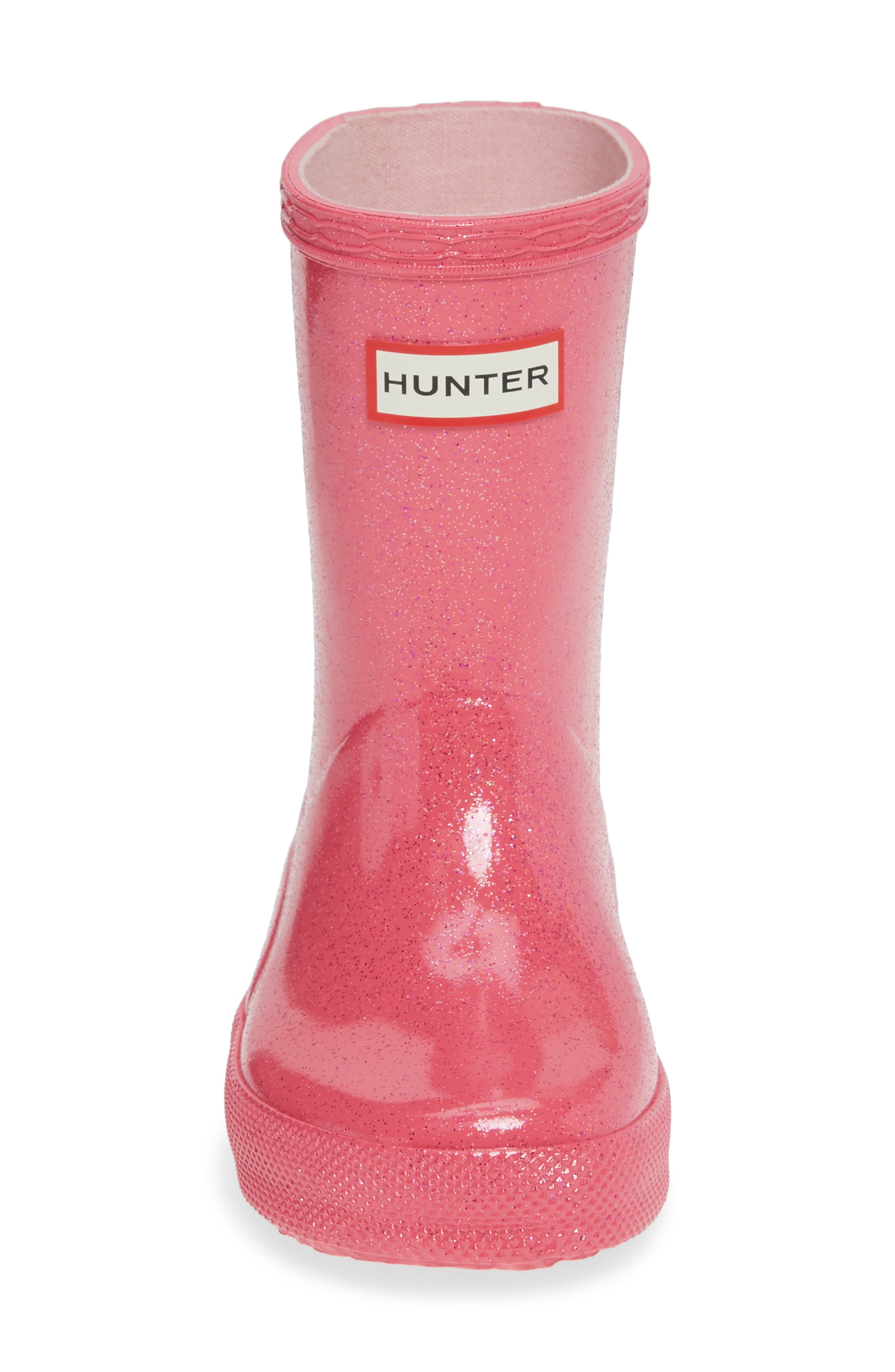 kids pink hunter boots