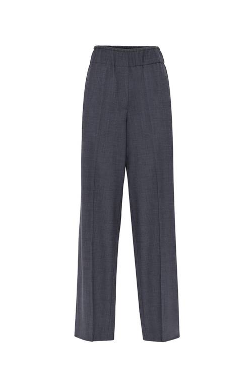 Shop Brunello Cucinelli Loose Track Trousers In Lignite Grey