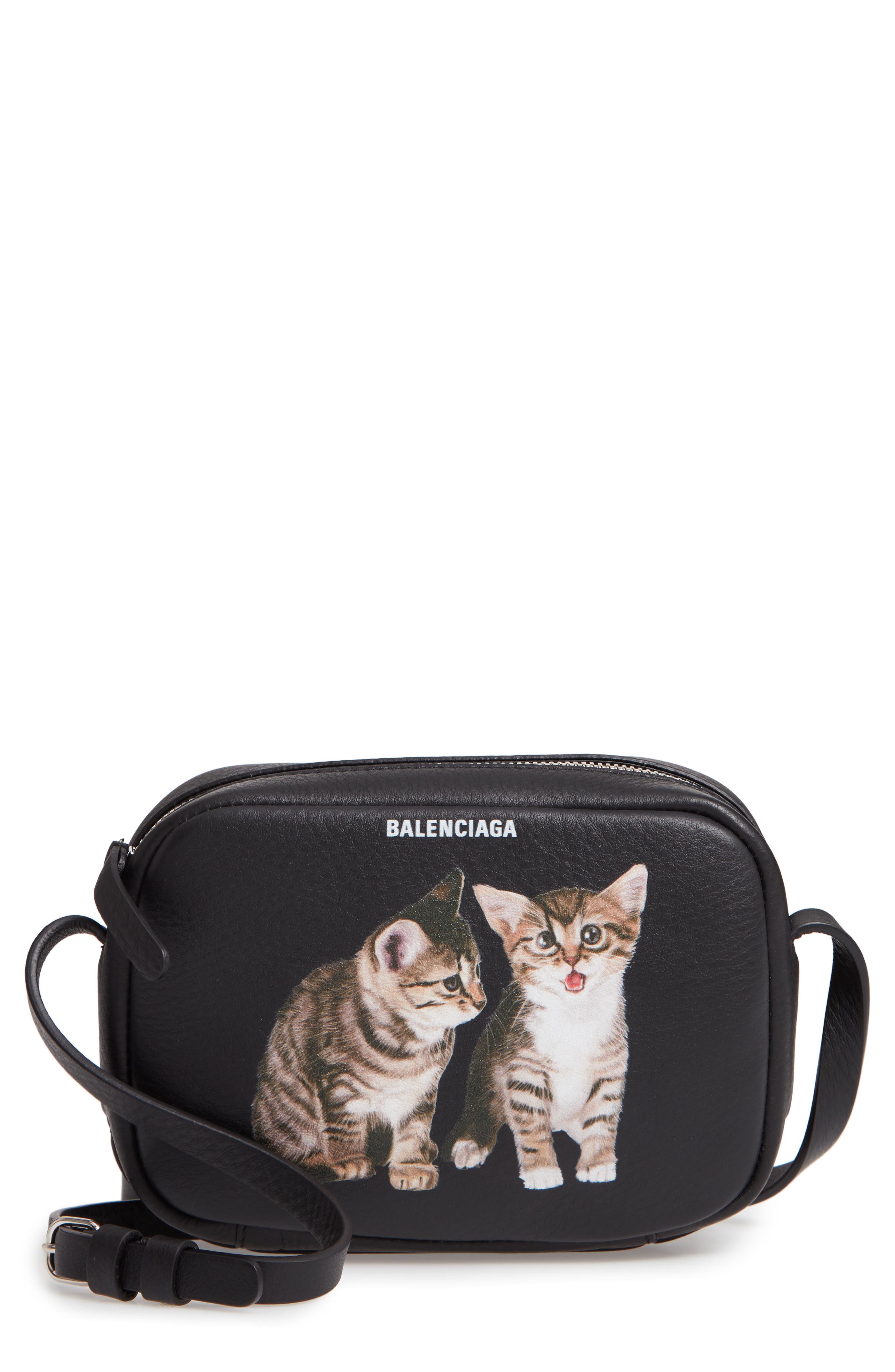 balenciaga kitten camera bag