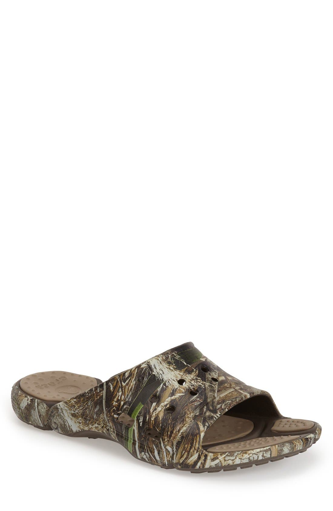crocs camouflage slippers