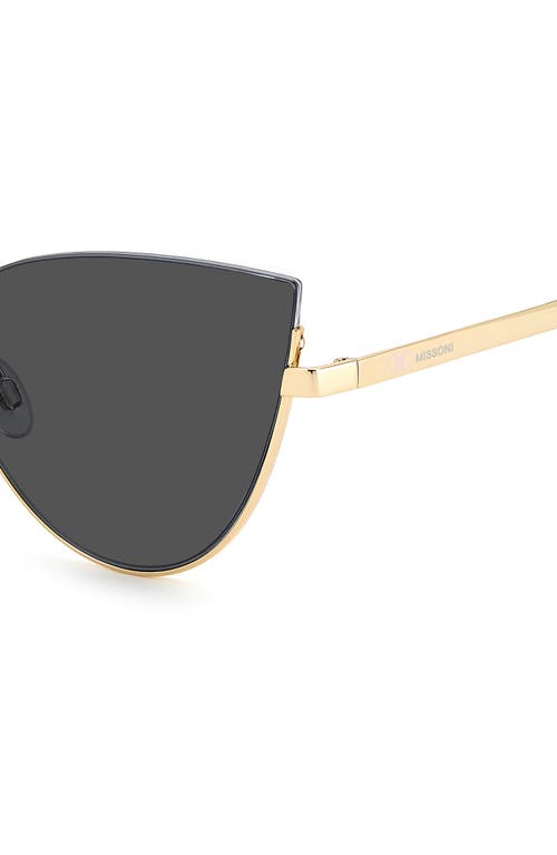 Shop Missoni 60mm Cat Eye Sunglasses In Gold/grey