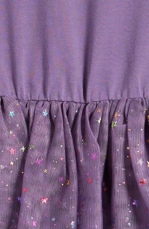 Tucker + Tate Kids' Sparkle Long Sleeve Tutu Dress In Purple Montana