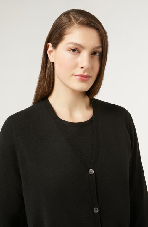 Shop Marina Rinaldi Colonia Cashmere Cardigan In Black