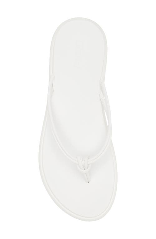 Shop Olukai Aka Flip Flop In White/white