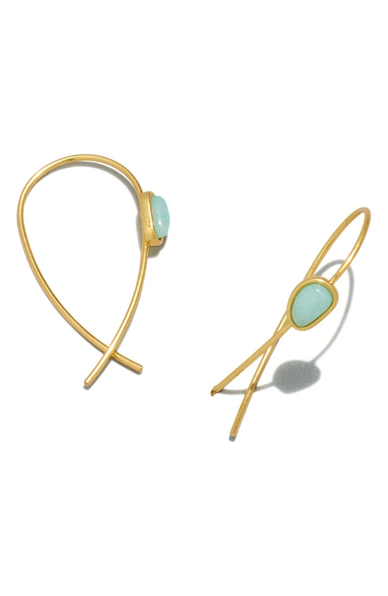 Madewell Stone Collection Amazonite Threader Earrings Nordstromrack