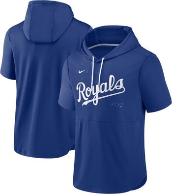 Men's Nike Royal/Light Blue Kansas City Royals Authentic Collection Pregame Performance Raglan Pullover Sweatshirt Size: Medium