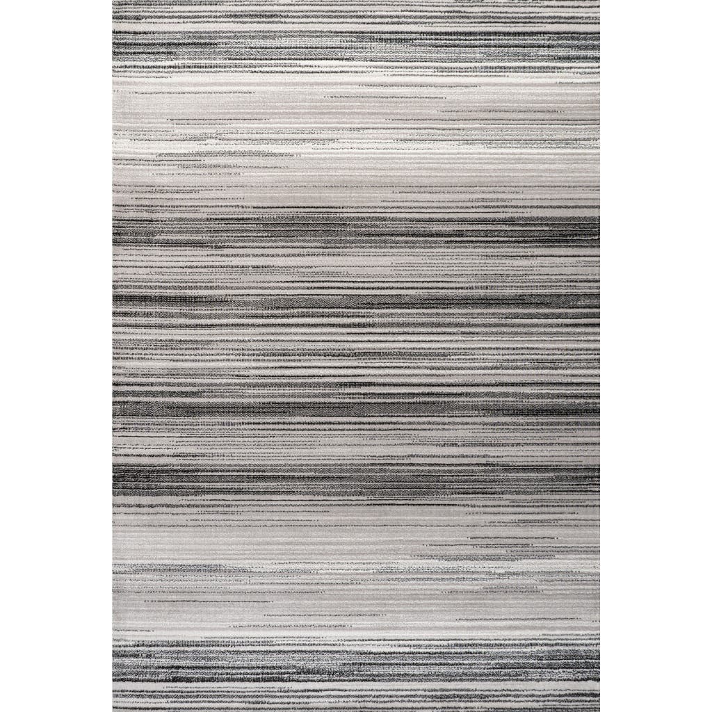 Jonathan Y Austin Gradient Striped Area Rug In Gray/black
