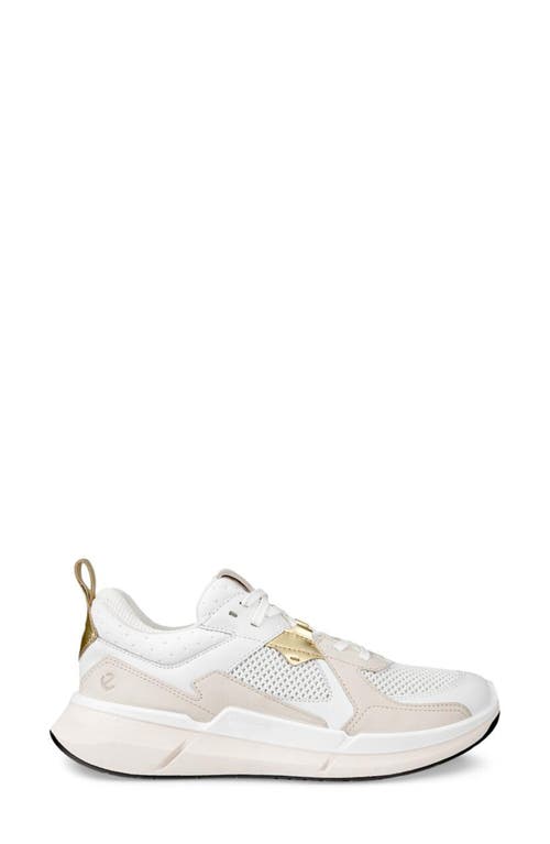 Shop Ecco Biom® 2.2 Water Repellent Sneaker In White/limestone