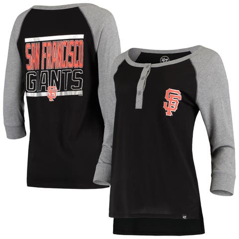 Women's Nike Red/Navy Washington Nationals Modern Baseball Arch Tri-Blend Raglan 3/4-Sleeve T-Shirt Size: Small