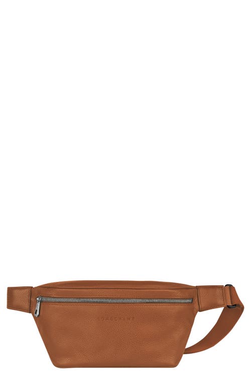 Longchamp Le Foulonné Leather Belt Bag in Caramel at Nordstrom