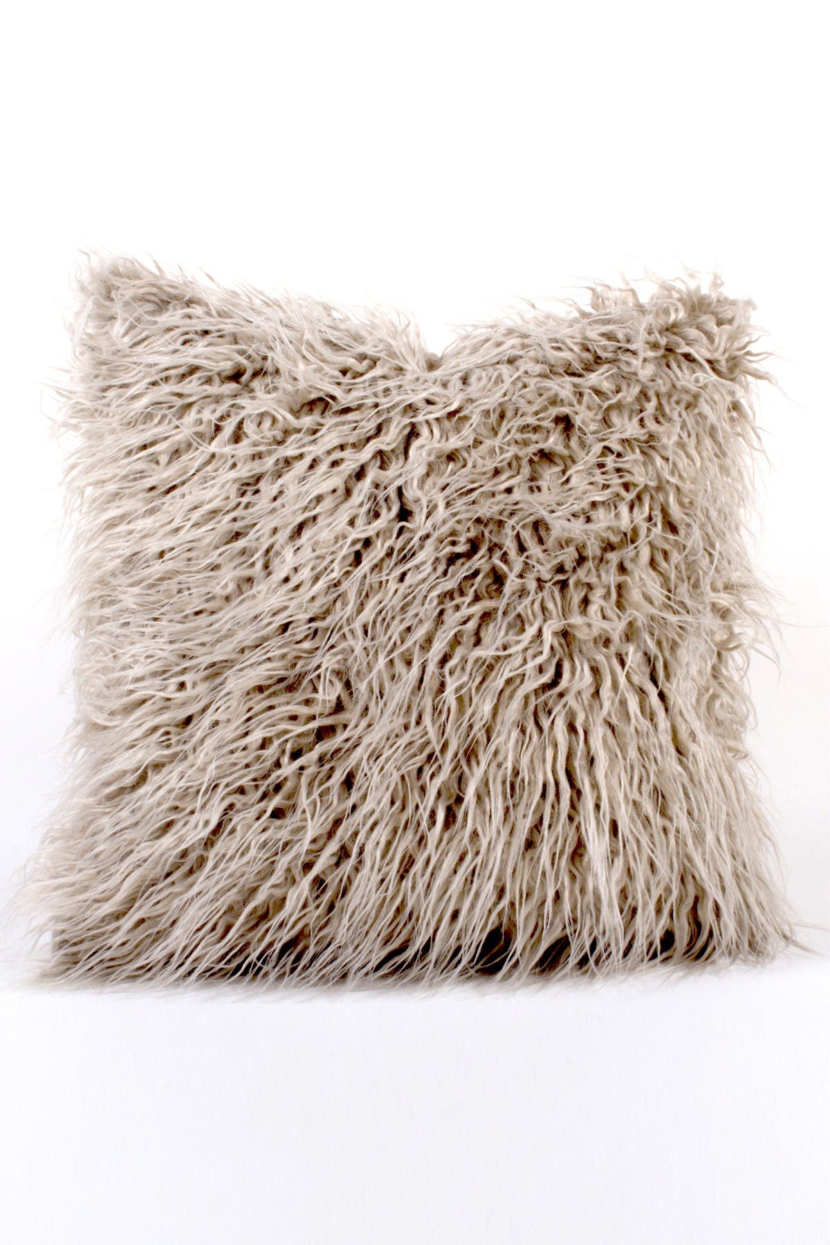 mongolian faux fur pillow