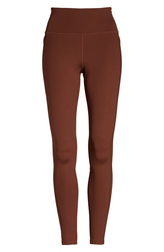 Girlfriend Collective Compressive High-rise Stretch-recycled Polyester Leggings In Earth