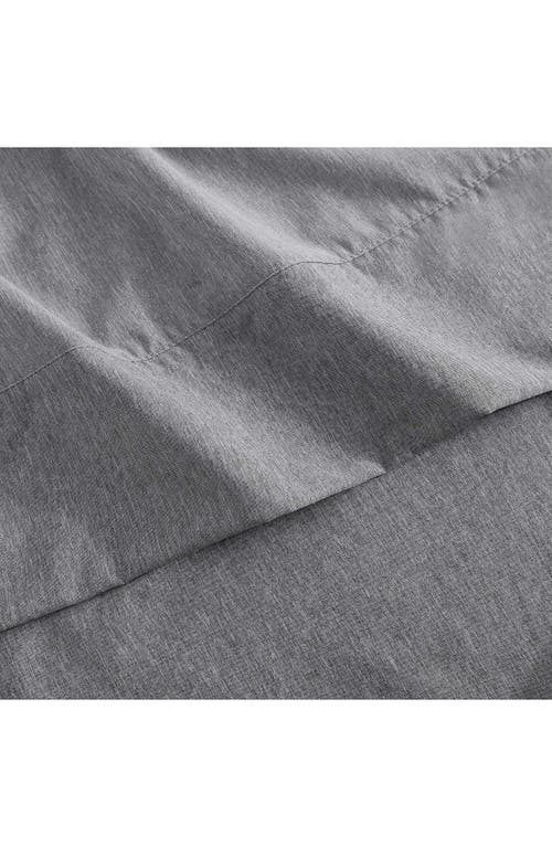 Kenneth Cole New York Solid Cationic Brushed Sheet Set In Dark Grey