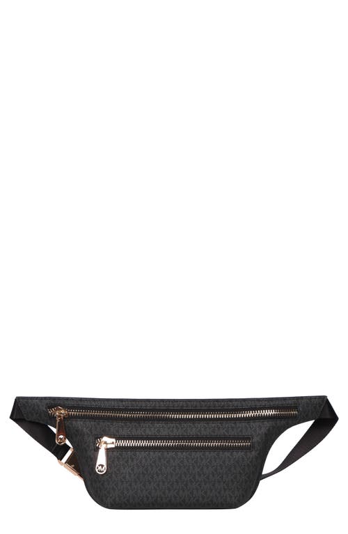 MICHAEL Michael Kors Michael Kors Faux Leather Belt Bag in Black at Nordstrom