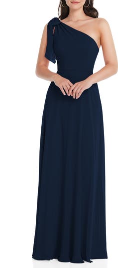 One Shoulder Evening Gown