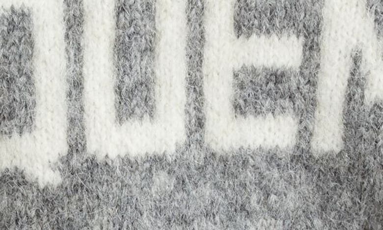 Shop Jacquemus La Maille Logo Jacquard Alpaca & Merino Wool Blend Sweater In Grey 950