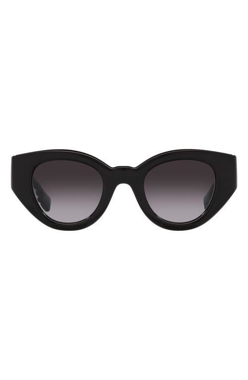 burberry Briar 47mm Gradient Small Phantos Sunglasses in Black at Nordstrom