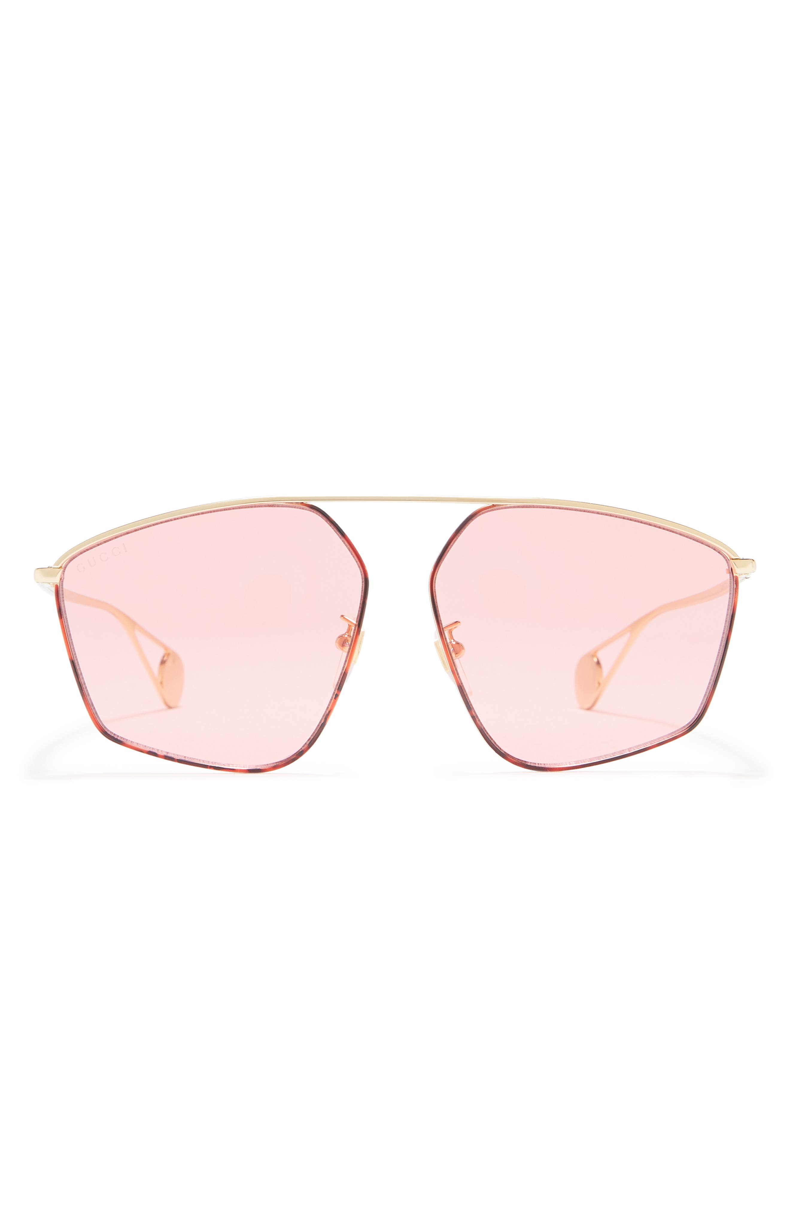 gucci modified aviator sunglasses