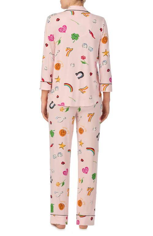 Shop Kate Spade New York Print Pajamas In Pink/multi