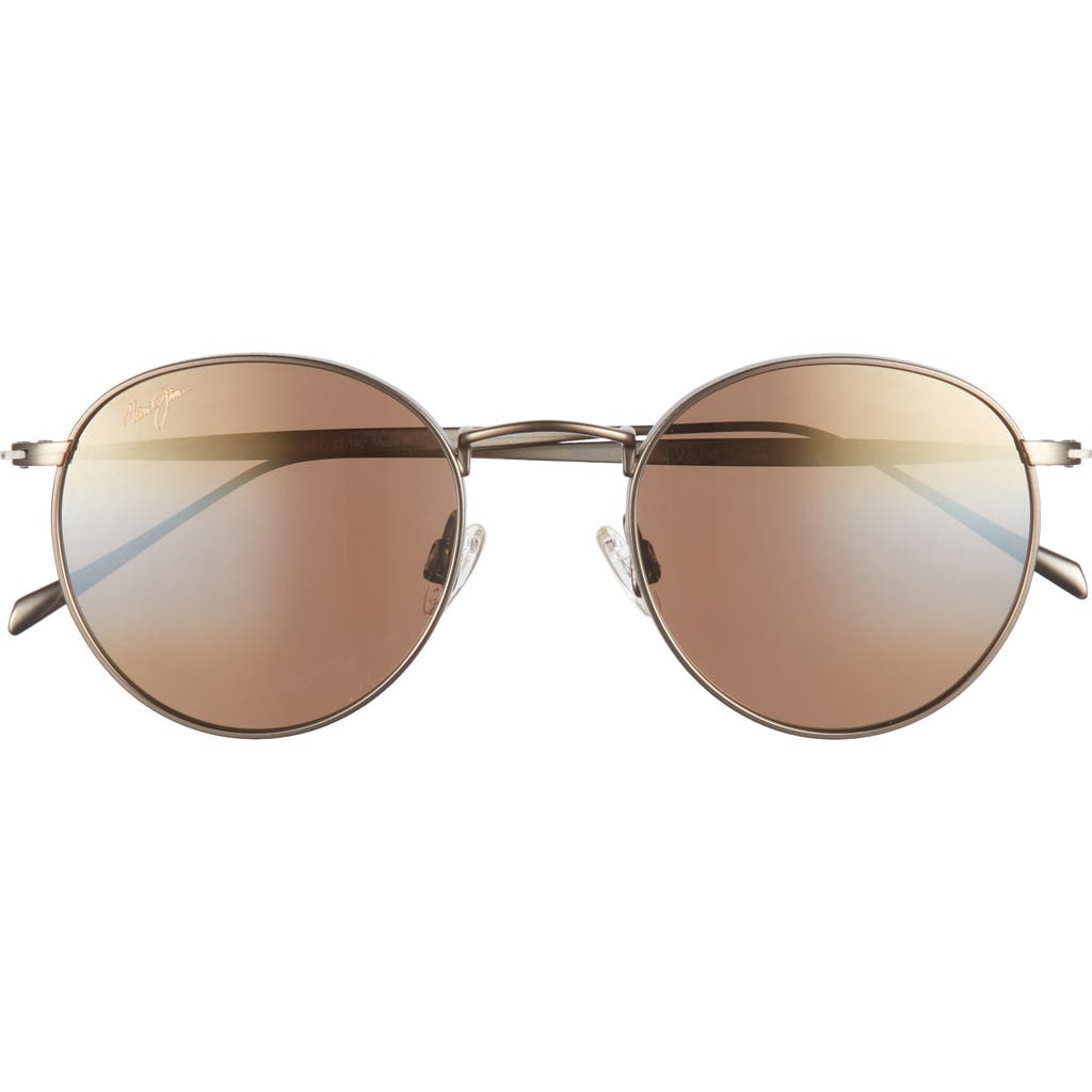 Maui Jim 50mm Core Round Polarized Sunglasses In Bronze Bronze Bronze