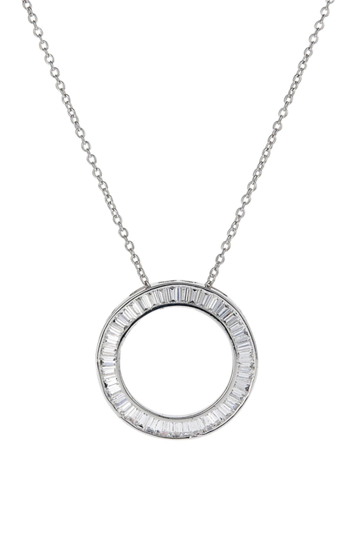 Sterling Silver Geometric Circles Necklace