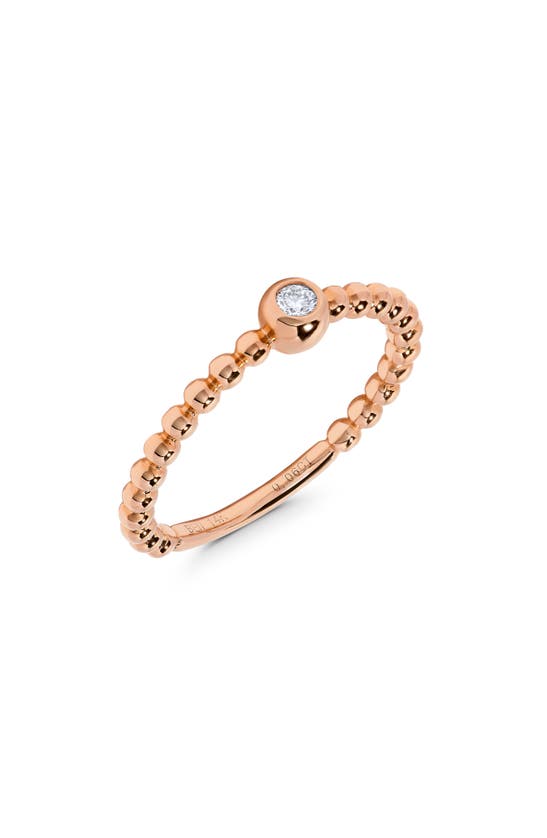 H.j. Namdar Diamond Bubble Stacking Ring In 14k Rose Gold