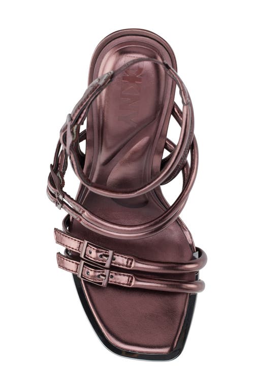 Shop Dkny Cyril Ankle Strap Sandal In Atr - Antiq.rose