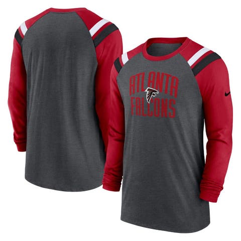 Concepts Sport Heather Gray Atlanta Falcons Ledger Raglan Long Sleeve Henley T-Shirt