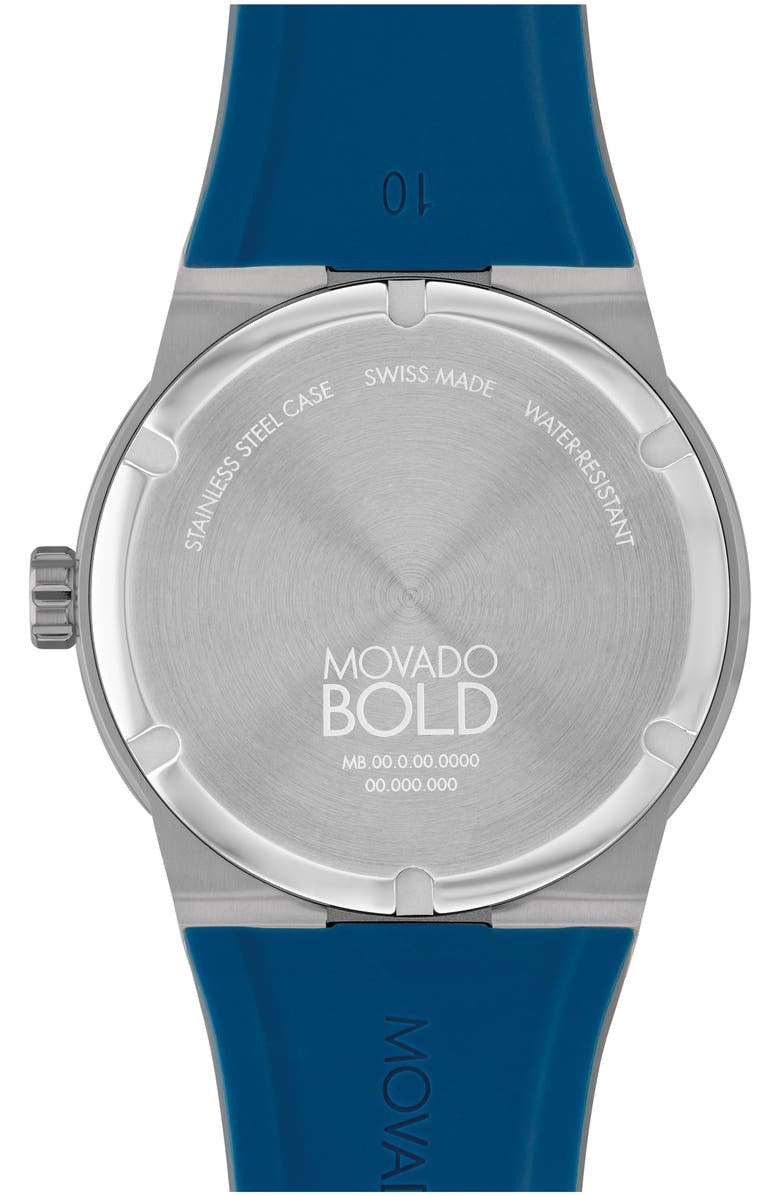Movado Bold Fusion Silicone Strap Watch, 42mm Nordstrom
