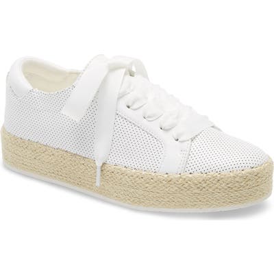 Kenneth Cole Kamspadrille Platform Sneaker- White