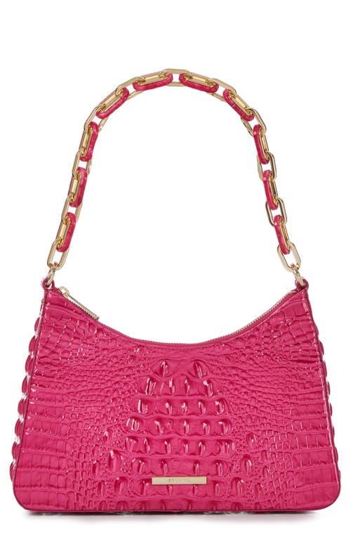Mod Esme Croc Embossed Shoulder Bag in Paradise Pink