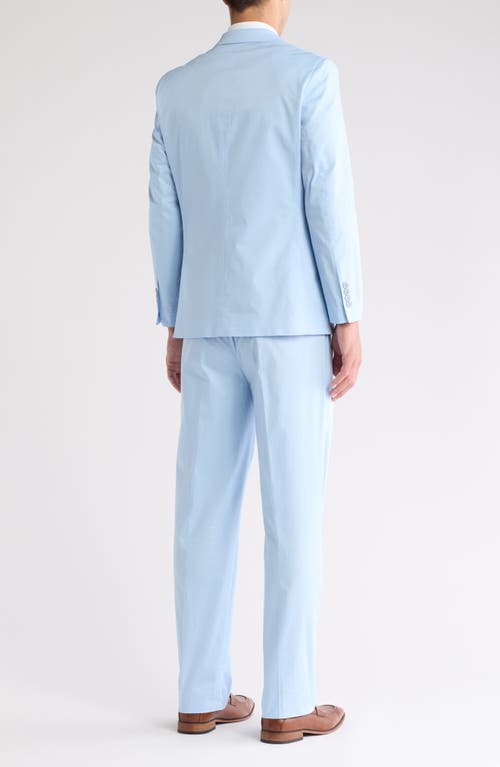 Nautica Stretch Cotton Suit In Light Blue