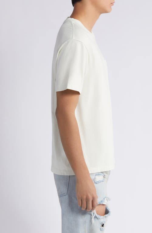 Shop Frame Vintage Wash Pocket T-shirt In White Sand