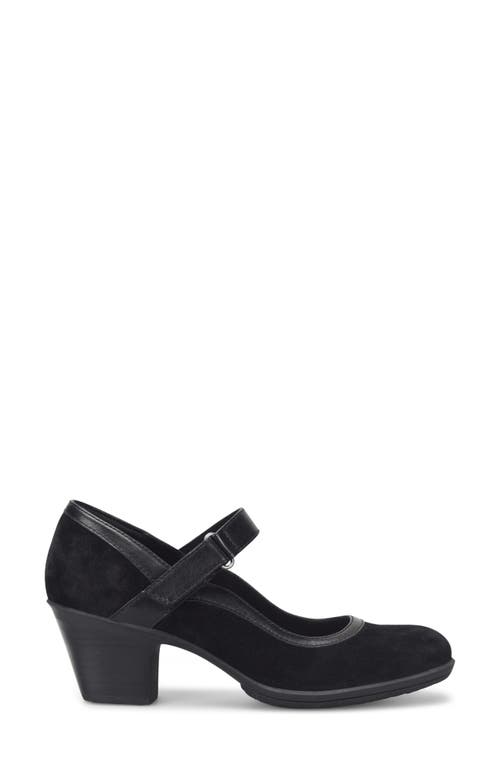 Shop Comfortiva Barnes Mary Jane Pump In Black Suede