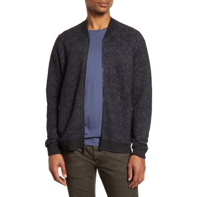 John Varvatos Regular Fit Zip Cardigan, Blue