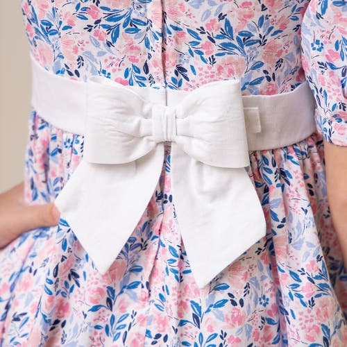Hope & Henry Girls' Organic Puff Sleeve Party Dress, Kids In English Floral