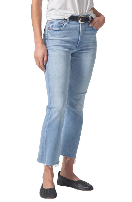 Shop Citizens Of Humanity Isola Mid Rise Crop Bootcut Jeans In Marquee