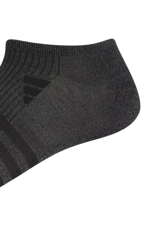 Adidas Originals Adidas 6-pack Superlite Super No-show Performance Socks In Onix Grey/black