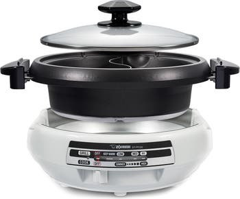 West Bend Slow Cooker Griddle 6qt White With Domed Glass Slow