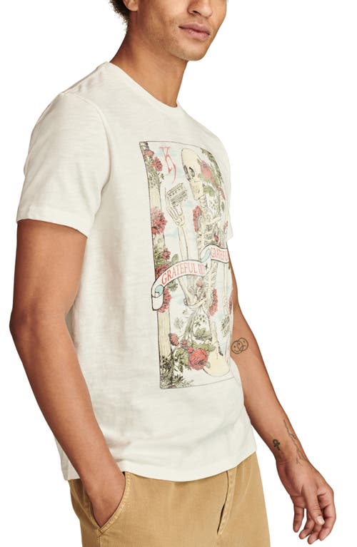 Lucky Brand Grateful Dead Cotton Graphic T-shirt In Marshmallow